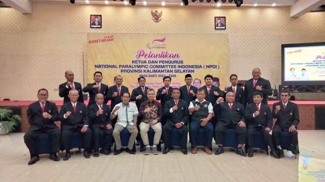 Momen Penuh Haru Pelantikan Pengurus NPCI Kalsel 2023-2028, Estafet Kesuksesan Siap Dilakukan