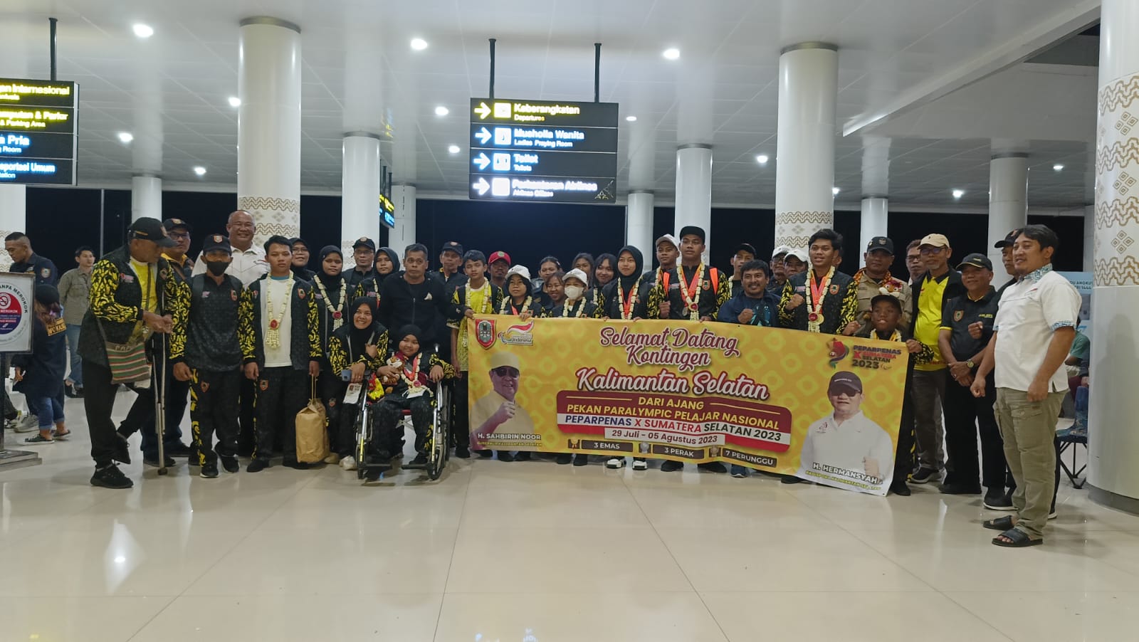 Atlet Kalsel Disambut Meriah, Pemerintah Janjikan Bonus Peraih Medali Peparpenas 2023