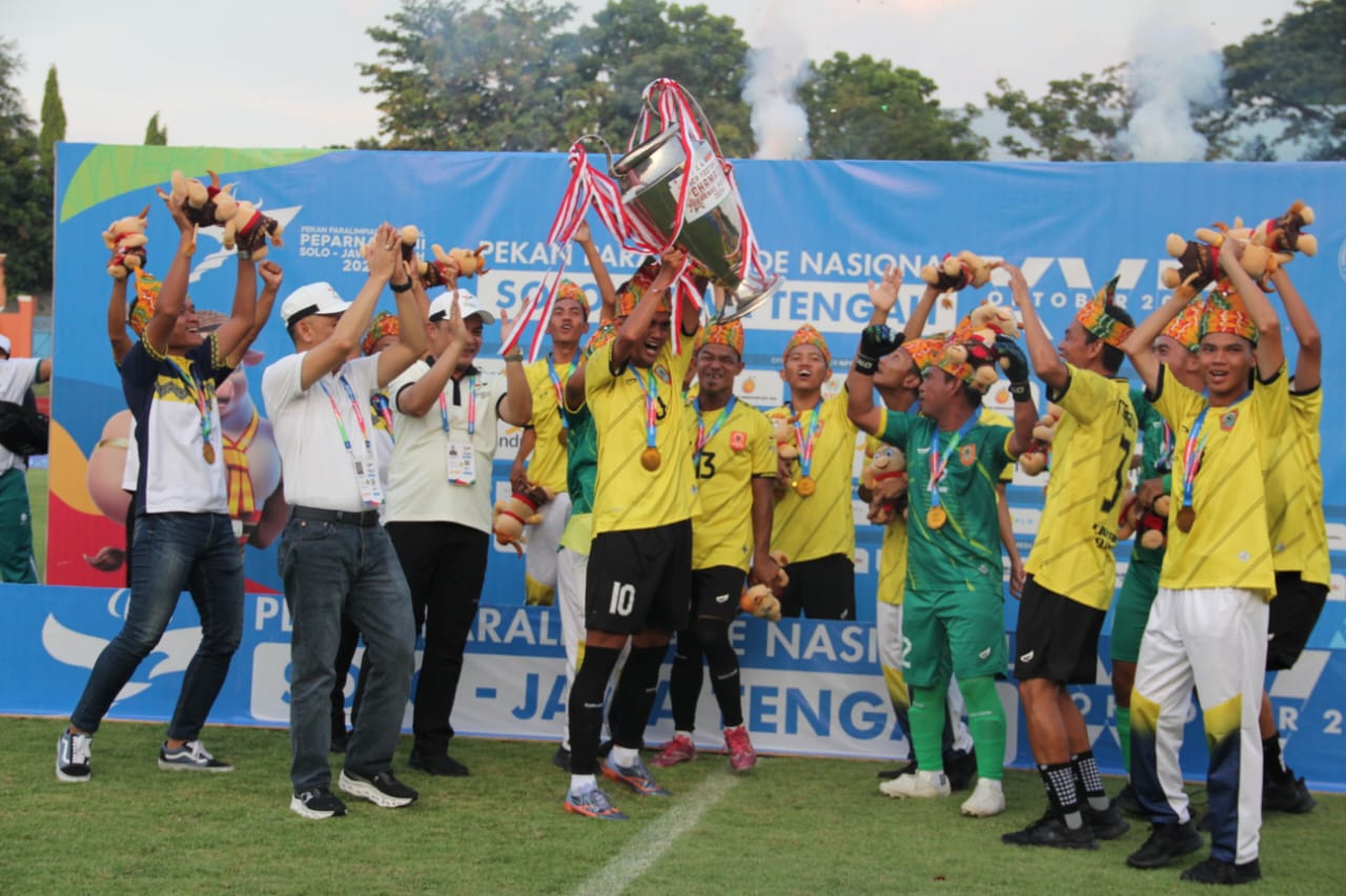 ‘Rampas’ Medali Emas Papua, Kalsel Juara Sepakbola CP Peparnas 2024