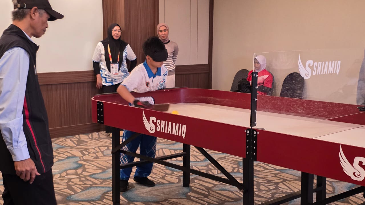 Dua Petenis Meja NPCI Kalsel Melaju ke Perempat Final Peparpenas XI Jakarta