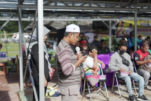 Pembacaan Doa saat pembukaan Kejurprov Paralympic Provinsi Kalimantan Selatan Tahun 2022, bertempat di Lapangan NPC Prov. Kalsel.