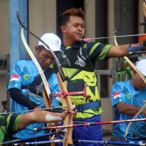 Pelaksanaan Para Archery Peparprov IV HSS 2022 bertempat di Lapangan Panahan H. Fi'i Jalan Pahlawan Kandangan