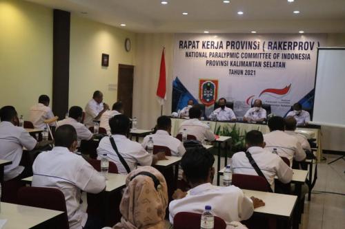 Rapat Kerja Provinsi National Paralympic Committee of Indonesia Provinsi Kalimantan Selatan Tahun 2021