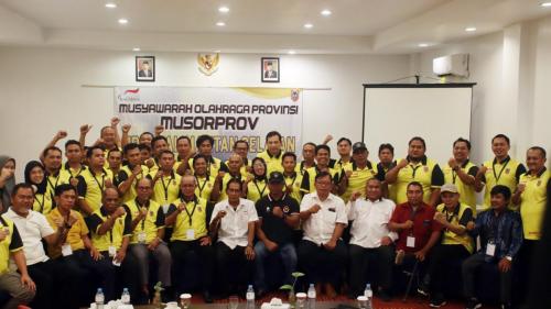 Foto Bersama saat Musyawarah Olahraga Provinsi Luar Biasa (MUSORPROVLUB) NPCI Kalimantan Selatan 20-22 Juni 2023 di Hotel Roditha Banjarbaru