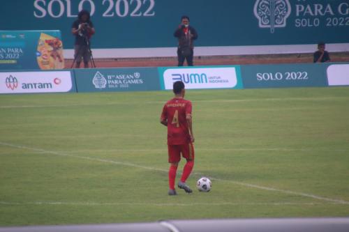 Mahdiannur Atlet Sepakbola CP 11th Asean Para Games Solo 2022