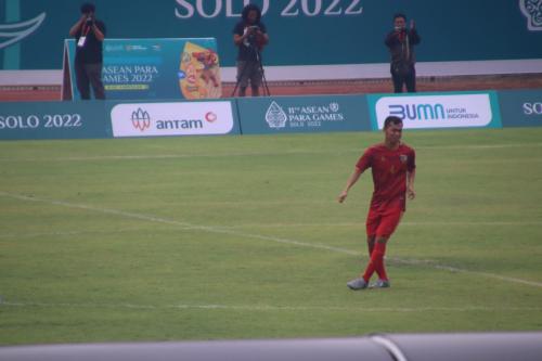 Mahdiannur Atlet Sepakbola CP 11th Asean Para Games Solo 2022