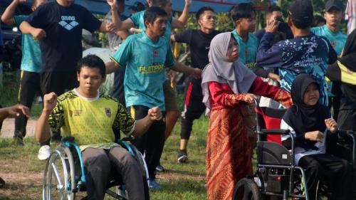 Senam Bersama dalam rangka hari jadi NPC ke-61 tahun