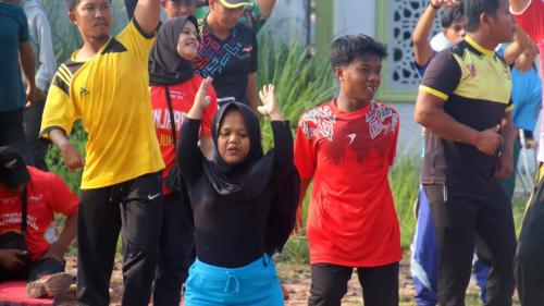 Senam Bersama dalam rangka hari jadi NPC ke-61 tahun
