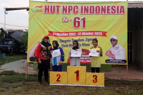 Kejurprov dalam rangka hari jadi NPC ke-61 tahun