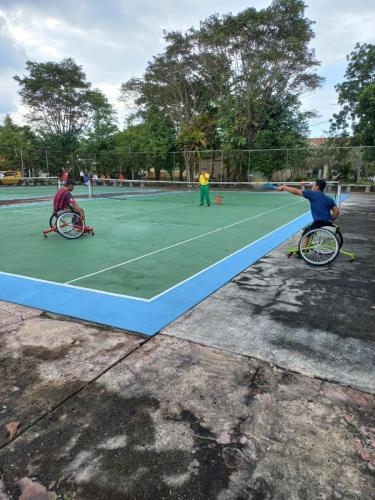 Latihan Rutin Pelatprov Tahun 2022 Cabang Olahraga Tenis Kursi Roda
