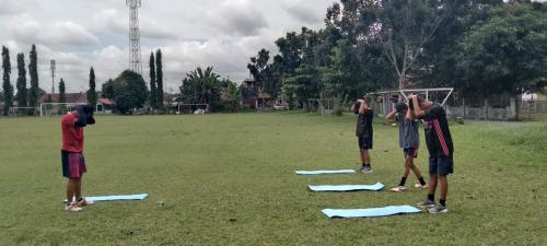 Latihan Rutin Pelatprov Tahun 2022 Cabang Olahraga Sepak Bola CP