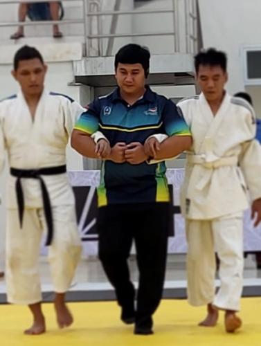 Pelaksanaan Judo Blind Peparprov IV HSS 2022 bertempat di Ruang Beladiri Komplek Stadion 2 Desember Kab. Hulu Sungai Selatan