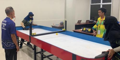 Pelaksanaan Para Tenis Meja Peparprov IV HSS 2022 bertempat di Ruang Disporapar Kab. Hulu Sungai Selatan