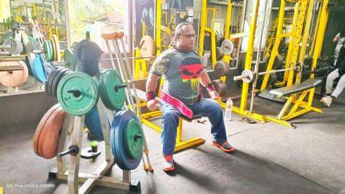 Hero Paryono melaksanakan latihan rutin dalam pelatprov tahun 2023