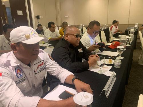 Menghadiri Rakernas NPC Indonesia tahun 2023 pada tanggal 13 - 16 Februari 2023 bertempat di Hotel Grand Mercure Solo Baru Jawa Tengah