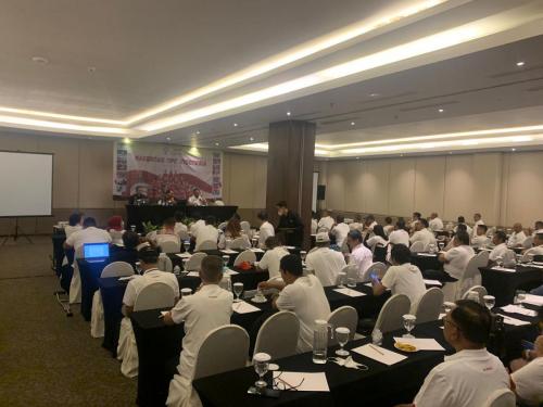 Menghadiri Rakernas NPC Indonesia tahun 2023 pada tanggal 13 - 16 Februari 2023 bertempat di Hotel Grand Mercure Solo Baru Jawa Tengah