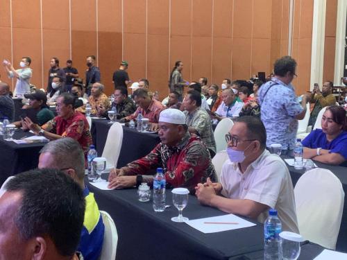 Menghadiri Rakernas NPC Indonesia tahun 2023 pada tanggal 13 - 16 Februari 2023 bertempat di Hotel Grand Mercure Solo Baru Jawa Tengah