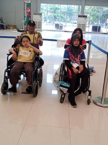 Momen Kontingen Kalimantan Selatan di ajang Pekan Paralympic Pelajar Nasional (Peparpenas) X Sumatera Selatan 2023