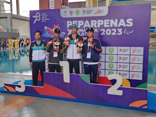 Momen Kontingen Kalimantan Selatan di ajang Pekan Paralympic Pelajar Nasional (Peparpenas) X Sumatera Selatan 2023