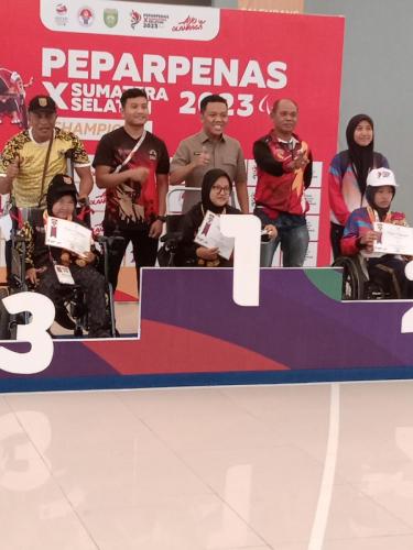 Momen Kontingen Kalimantan Selatan di ajang Pekan Paralympic Pelajar Nasional (Peparpenas) X Sumatera Selatan 2023