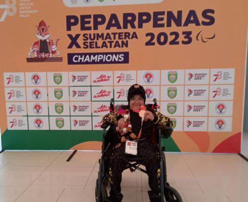 Momen Kontingen Kalimantan Selatan di ajang Pekan Paralympic Pelajar Nasional (Peparpenas) X Sumatera Selatan 2023