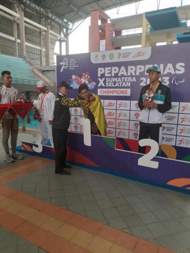 Momen Kontingen Kalimantan Selatan di ajang Pekan Paralympic Pelajar Nasional (Peparpenas) X Sumatera Selatan 2023
