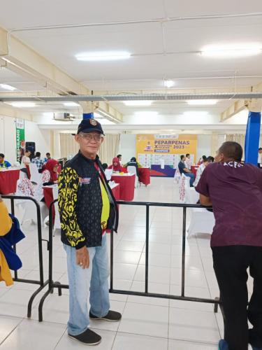 Tim Monitoring mengunjungi kontingen Kalimantan Selatan di ajang Pekan Paralympic Pelajar Nasional (Peparpenas) X Sumatera Selatan 2023