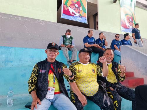 Tim Monitoring mengunjungi kontingen Kalimantan Selatan di ajang Pekan Paralympic Pelajar Nasional (Peparpenas) X Sumatera Selatan 2023