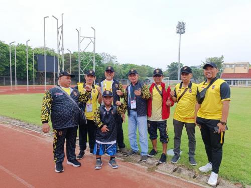 Tim Monitoring mengunjungi kontingen Kalimantan Selatan di ajang Pekan Paralympic Pelajar Nasional (Peparpenas) X Sumatera Selatan 2023