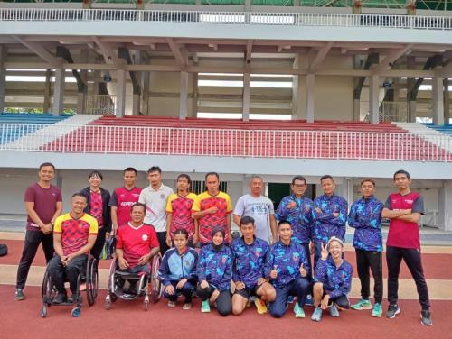 Try Out Cabang Olahraga Atletik Lari pada tanggal 23-28 Januari 2024 bertempat di Semarang, Jogja dan Solo untuk persiapan Peparnas 2024