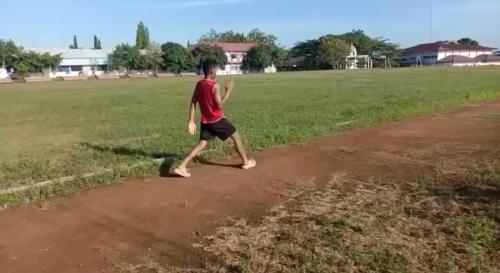 Latihan Rutin Pelatprov Tahun 2022 Cabang Olahraga Atletik Lari Lompat