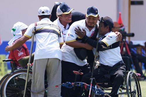 Setelah selesai perlombaan divisi recurve