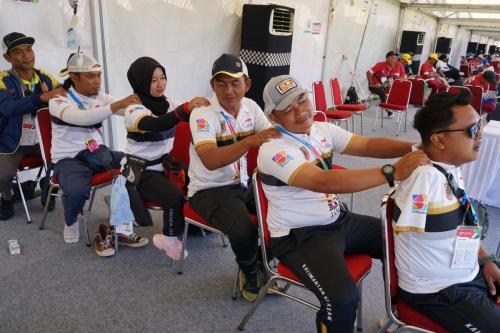 Suasana saat jeda perlombaan